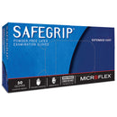SafeGrip® Latex Extended Cuff Length Exam Glove, Extra Large, Blue, 500/CS