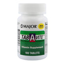 MAJOR® TAB-A-VITE™ MULTIVITAMIN SUPPLEMENT, SOLD AS 1/BOTTLE MAJOR 00904053061