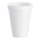 DART DRINKING CUP, WHITE, STYROFOAM, DISPOSABLE, 12 OZ, SOLD AS 1000/CASE RJ 12J12