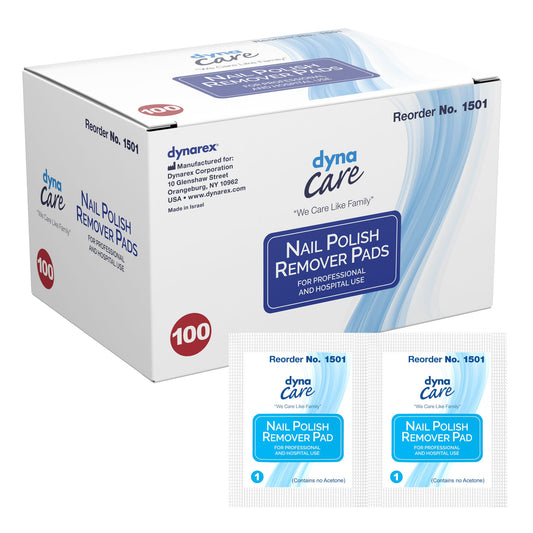 Dynarex® Nail Polish Remover Pads, 1000/Cs