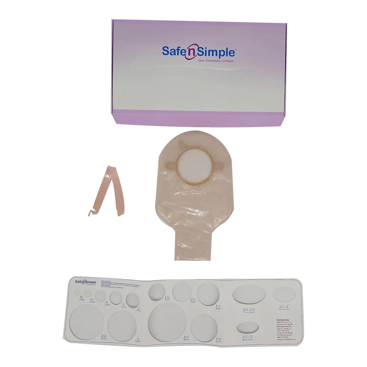 Pouch, Ost 2Pc Drn Flng Belt Tab Bge 9" 57Mm (10/Bx 8Bx/Cs), 80/Cs