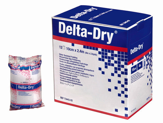 Delta-Dry® White Synthetic Water Resistant Cast Padding, 3 Inch X 2.6 Yard, 12/Pk