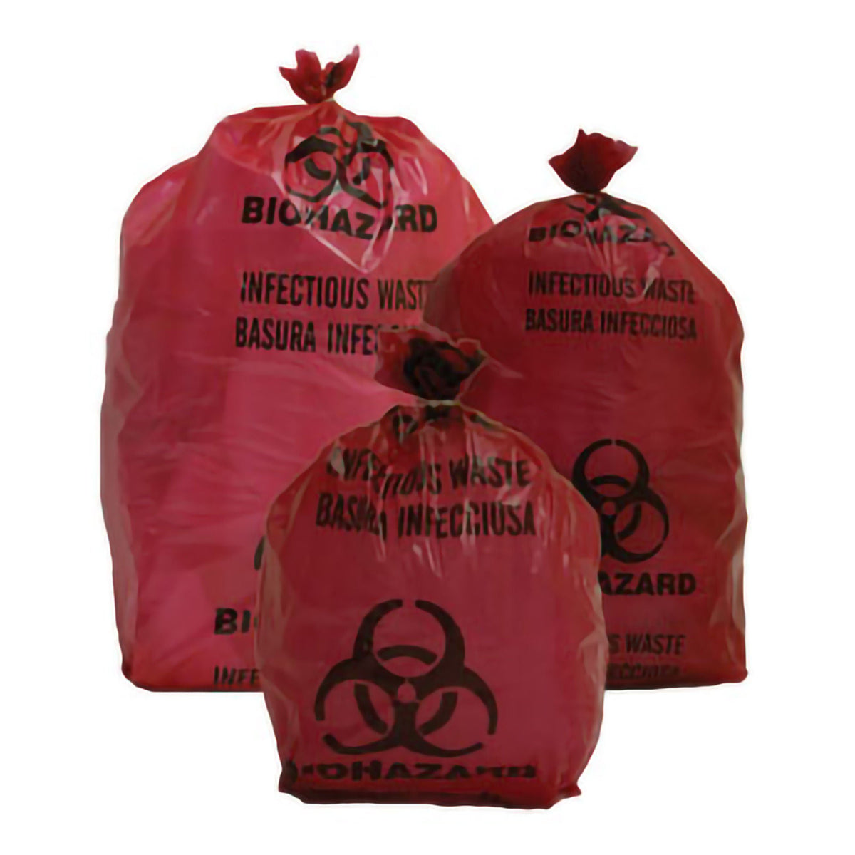Bag, Biohazard Red 3Gl (20/Rl10Rl/Pk), 200/Pk