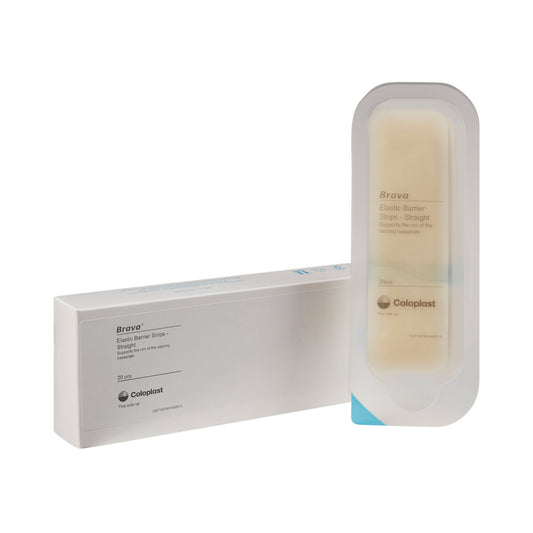 Coloplast Ostomy Elastic Barrier Strips, Straight, 20/BX