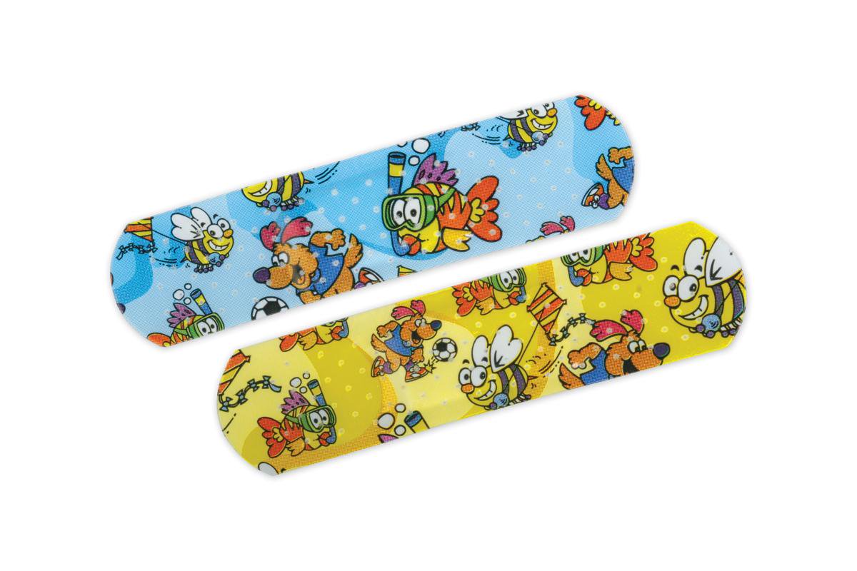 Curad® Kid Design (Medtoons) Adhesive Strip, 3/4 X 3 Inch, 1200/Cs