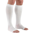 STOCKING, COMPRESSION BELOW KNEE OPN TOE 20-30MMG WHT 3XLG, 1/PR