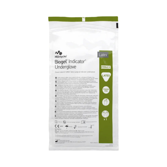 Biogel® Indicator™ Latex Surgical Underglove, Size 8.5, Green, 50/BX
