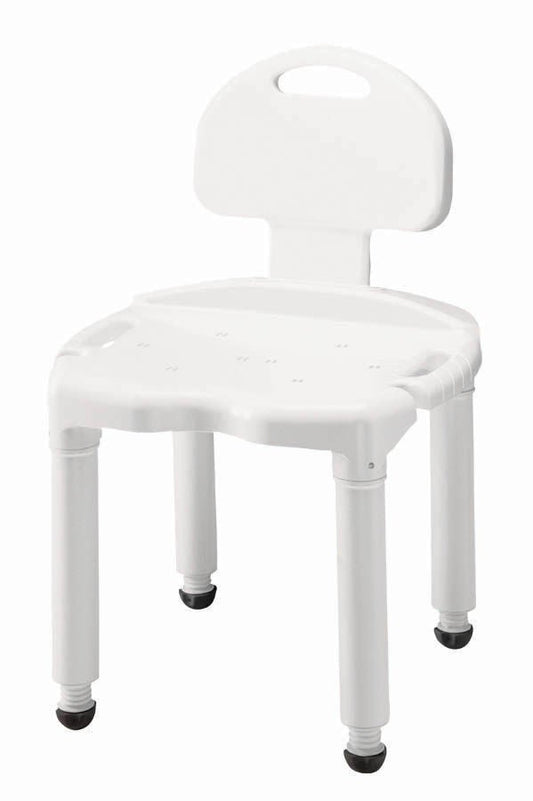 Carex® Shower Bench With Handles And Backrest, 3/Cs