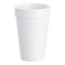 DART INSULATED STYROFOAM BEVERAGE DRINKING CUPS, WHITE, 16 OUNCE, SOLD AS 1000/CASE RJ 16J16