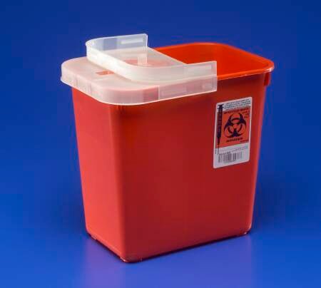 SharpSafety™ Multi-purpose Sharps Container, 2 Gallon, 10.5 x 10 x 7.25 Inch, 20/CS