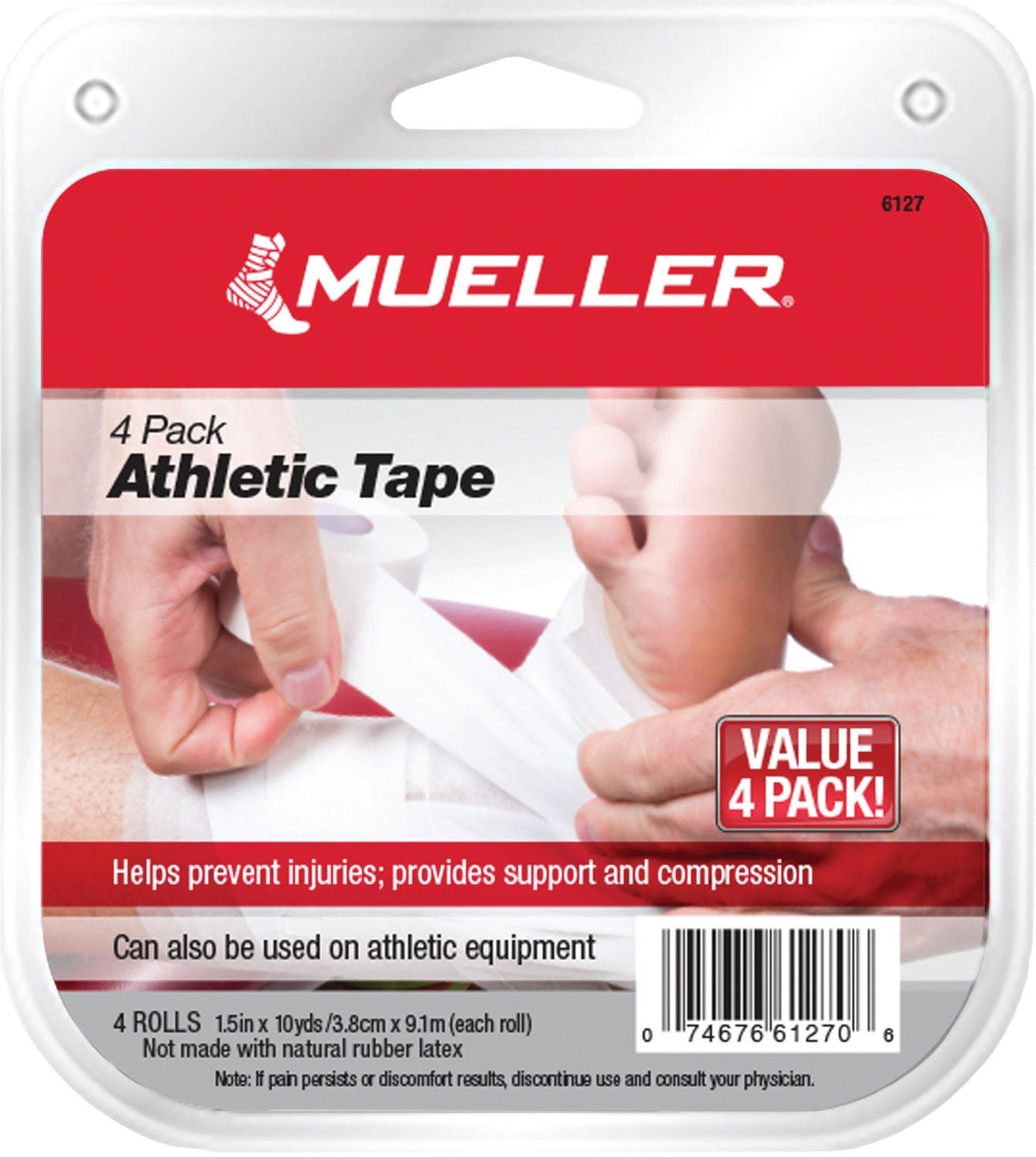 Tape, Athletic Mtape 10Yds (4/Pk), 1/Ea