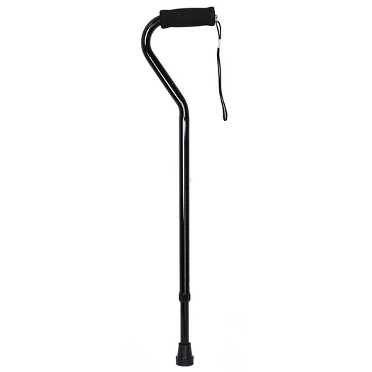 Mckesson Black Aluminum Offset Cane, 30 – 39 Inch Height, 6/Cs