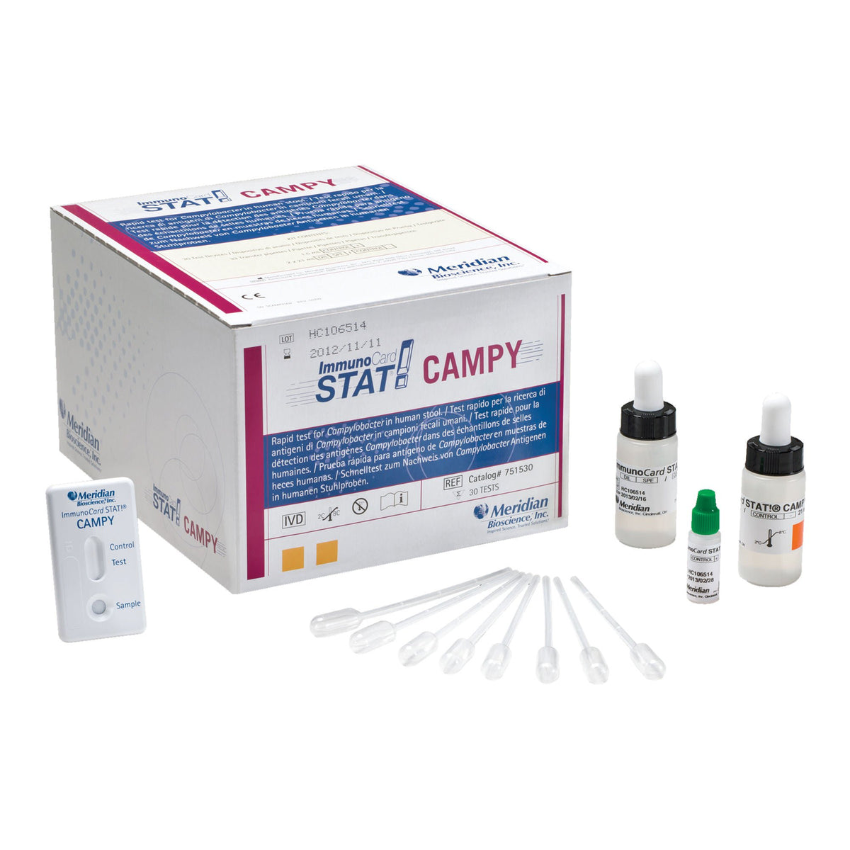 Immunocard Stat!® Campylobacter Immunoassay Digestive Test Kit, 30/BX