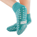 Pillow Paws® Slipper Socks Double Print, One Size Fits Most, Teal, 48/CS