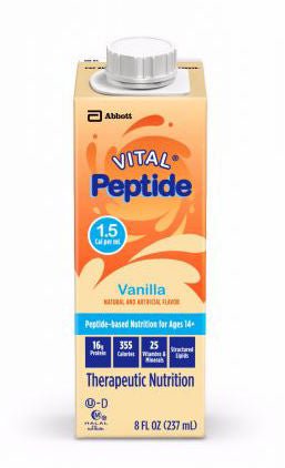 Vital® Peptide 1.5 Vanilla Therapeutic Nutrition, 8-Ounce Carton, 1/Ea