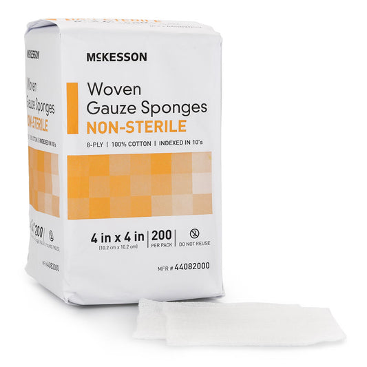 Mckesson Gauze Sponge, 4 X 4 Inch, Eight Ply, 4000/Cs