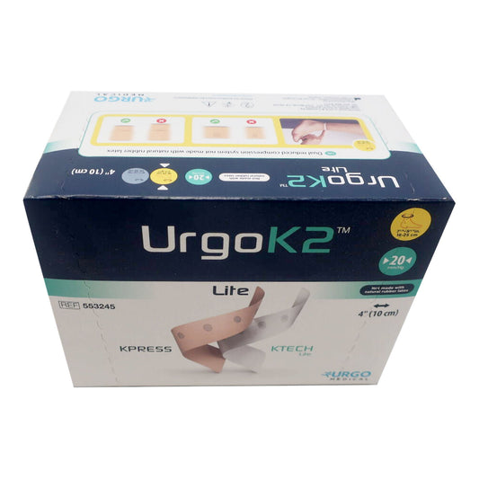 Urgok2™ Lite Two Layer Compression Bandage System, 20 Mmhg, 4 Inch Wide, 1/Ea