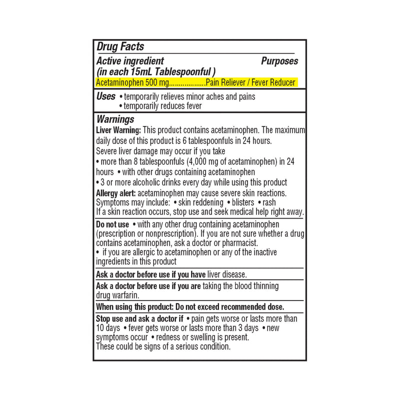 Geri-Care® Acetaminophen Pain Relief, 8 fl. oz.