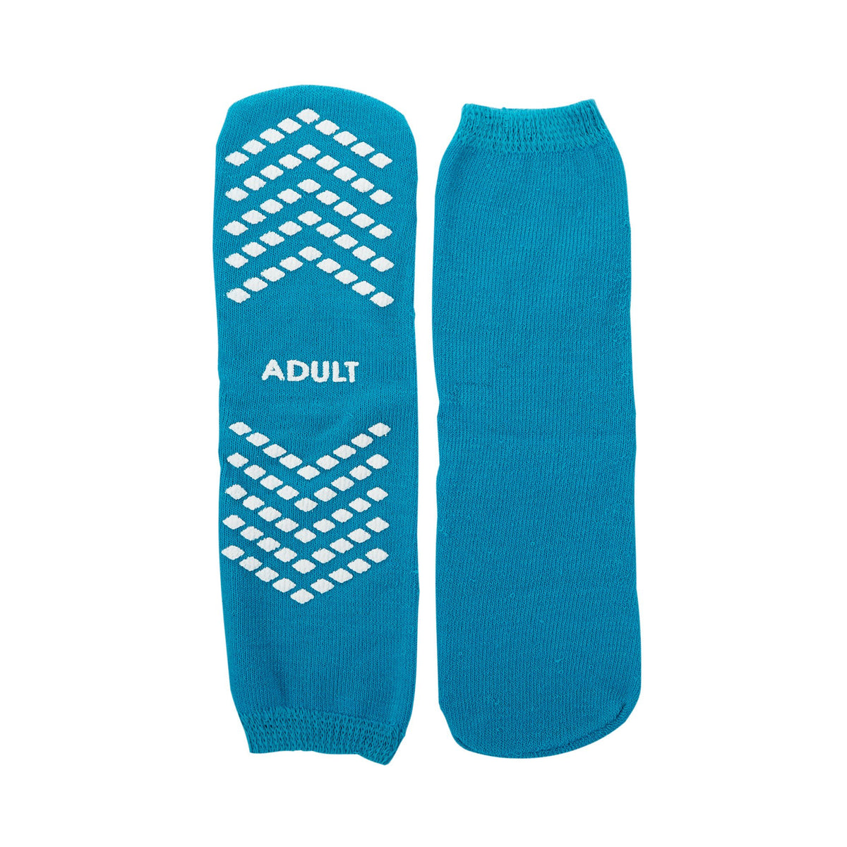 McKesson Single Tread Slipper Socks, Large, Teal, 48/CS