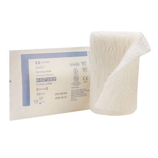 Kerlix™ Sterile Fluff Bandage Roll, 4-1/2 Inch X 3-1/10 Yard, Eight-Ply, 100/Cs