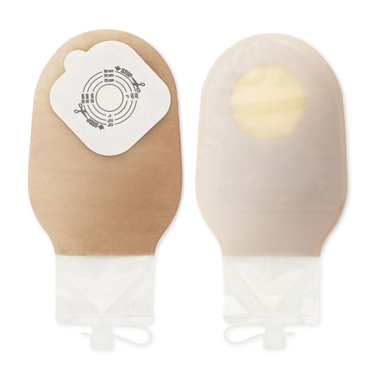 Pouchkins™ One-Piece Transparent Urostomy Pouch, Cut to fit up to 38 mm, 10/BX