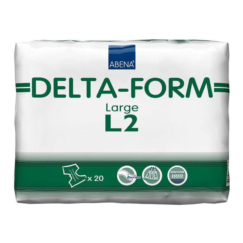 ABENA® DELTA-FORM L2 INCONTINENCE BRIEF, LARGE, SOLD AS 80/CASE ABENA 308863