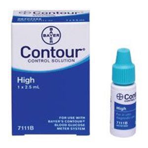 Bayer Contour® Blood Glucose Control Solution, High Level, 12/Cs