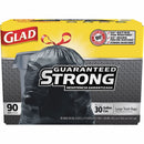 Glad® Trash Bag, Black, 30-gallon capacity, 90/CS