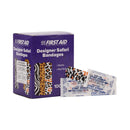 AMERICAN® WHITE CROSS STAT STRIP® DESIGNER SAFARI ADHESIVE STRIP, ¾ X 3 INCH, SOLD AS 100/BOX DUKAL 15605