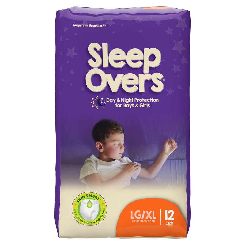 CUTIES® SLEEP OVERS® ABSORBENT UNDERWEAR, LARGE / EXTRA LARGE, SOLD AS 4/CASE FIRST SLP05302