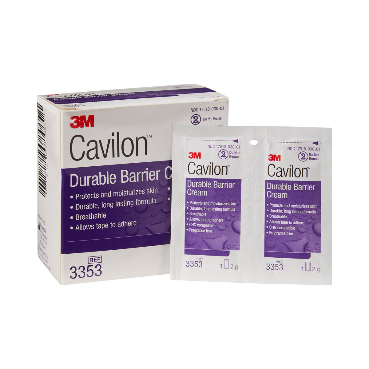 3M Cavilon™ Skin Protectant, Unscented Cream, 20/Bx