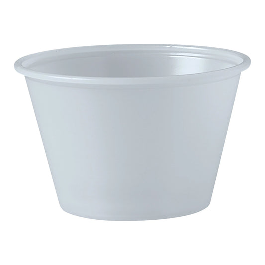 Solo® Polystyrene Soufflé Cup, 4 Oz., 2500/Cs