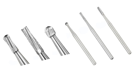 Carbide Burs FG 557 SS Straight Fissure Crosscut 10/pk. - Cargus - Osung USA