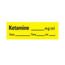 TIMEMED PRE-PRINTED LABEL, KETAMINE_MG/ML DATE_TIME_INT, SOLD AS 1/ROLL PDC AN-60