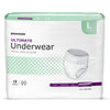 McKesson Ultimate Heavy Absorbency Incontinence Underwear, Large, 18/BG