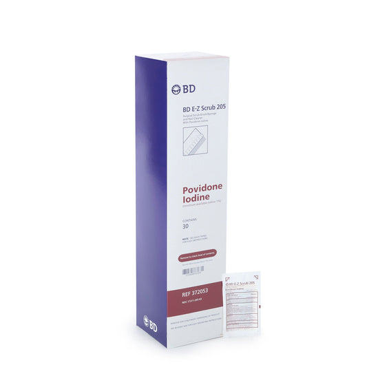 E-Z Scrub™ Povidone Iodine Impregnated Brush, Brown, 300/Cs