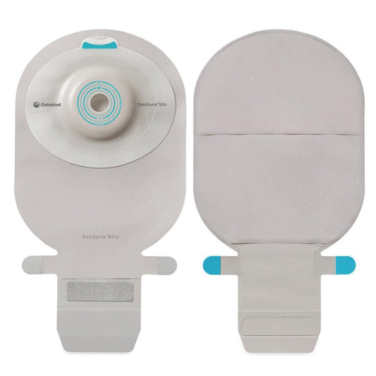 SenSura® Mio Flat 1-Piece Transparent Ostomy Pouch, 35 mm Stoma, 10/BX