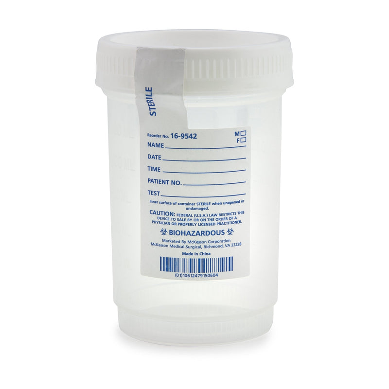 MCKESSON SPECIMEN CONTAINER FOR PNEUMATIC TUBE SYSTEMS, 120 ML, SOLD AS 300/CASE MCKESSON 16-9542