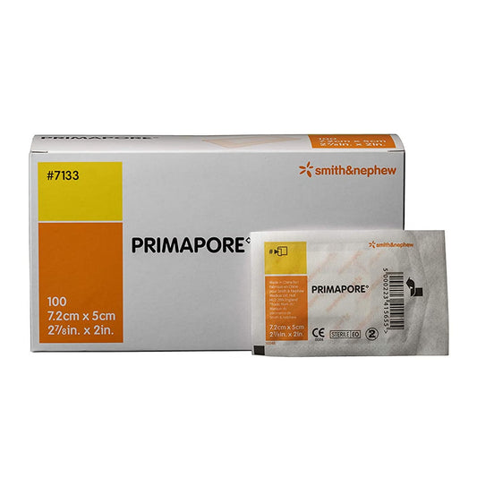 Primapore White Adhesive Dressing, 2 X 3 Inch, 100/Bx