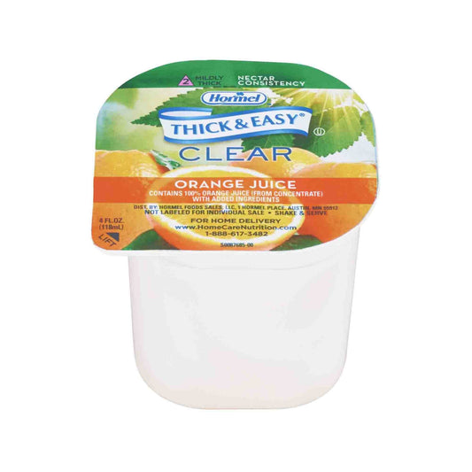 Thick & Easy® Clear Honey Consistency Orange Thickened Beverage, 4-ounce Cup, 24/CS