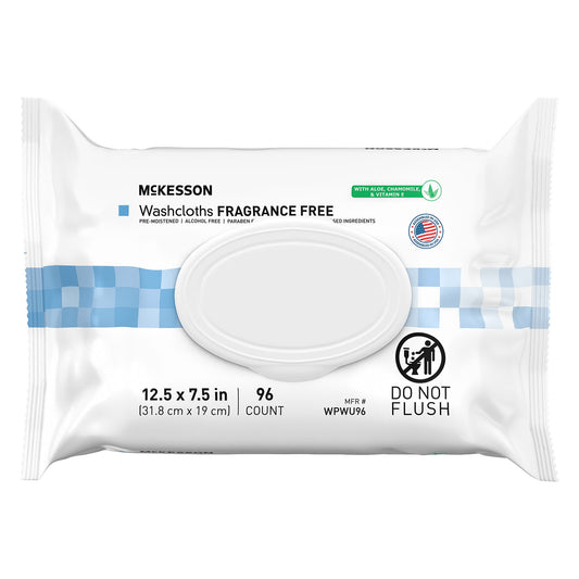Mckesson Fragrance Free Personal Cleansing Wipe, Nonflushable, 576/Cs