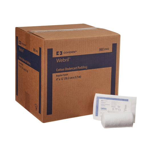 Webril™ White Cotton Undercast Cast Padding, 4 Inch X 4 Yard, 50/Cs