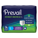 Prevail® Overnight Absorbent Underwear, Large, 56/CS