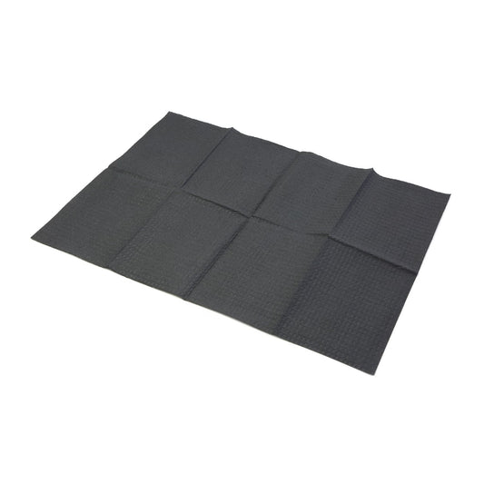 TOWEL, WAFFLE TISSUE 2PLY BLK13"X18" (500/CS), 500/CS