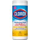 Clorox® Disinfecting Wipes, Lemon Scent, 35 ct., 12/CS