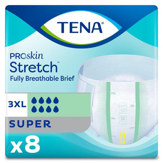 Tena® Stretch™ Bariatric Super Incontinence Brief, 8/Pk
