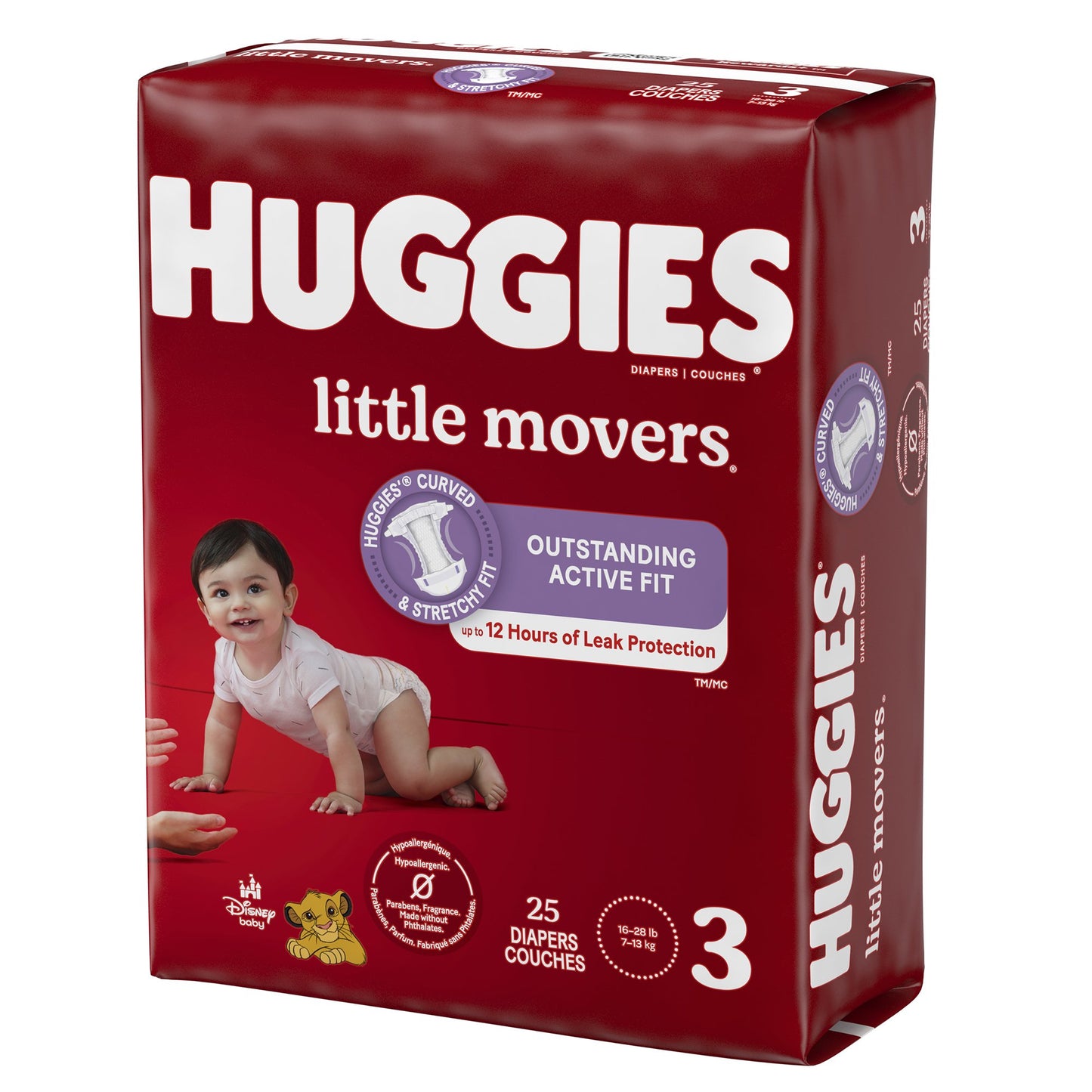 Huggies Little Movers Diaper, Size 3