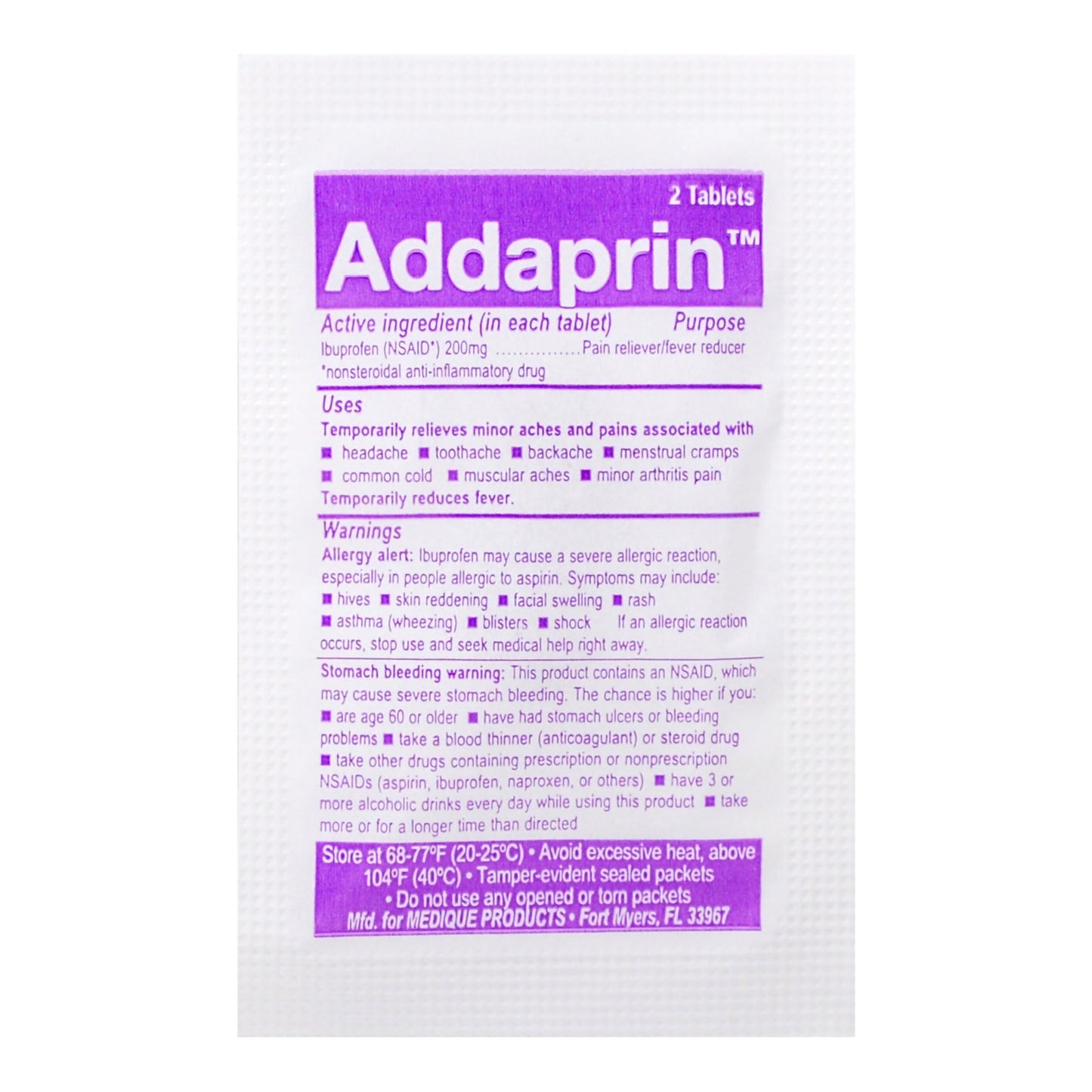 Addaprin™ Ibuprofen Pain Relief 250/BOX -1625314