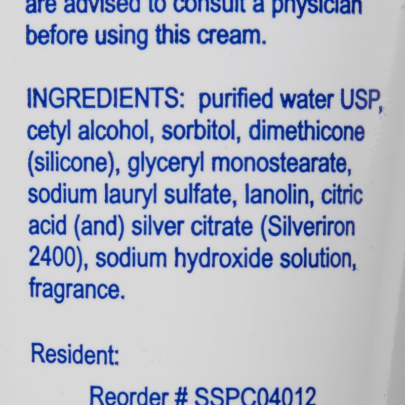Selan Silver Skin Protectant with Silver, 4 oz. Cream 1/EACH -SSPC04012