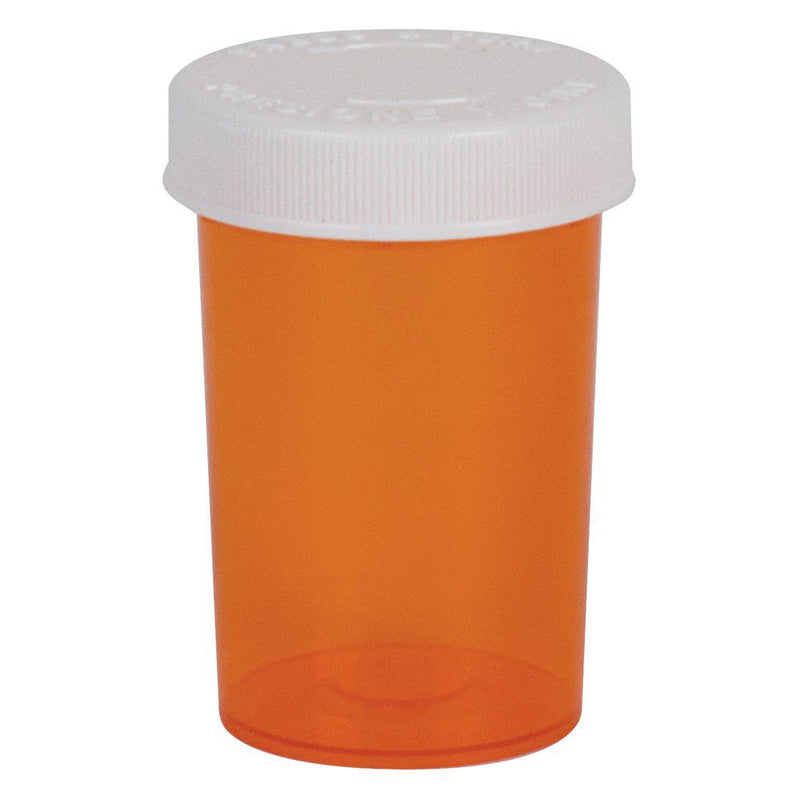 EZY DOSE® PUSH & TURN PRESCRIPTION VIAL, 20 DRAM CAPACITY, SOLD AS 180/CASE APOTHECARY 30434